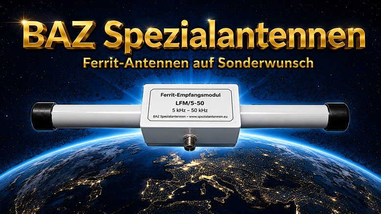 BAZ Spezialantennen fertigt Ferritantennen auf Sonderwunsch.